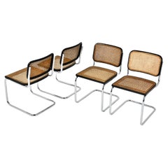 Gavina Dining Chairs by Marcel Breuer 1980s Set of 4