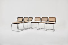 Gavina Dinning Chairs by Marcel Breuer 1980s Set of 6