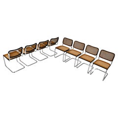 Gavina Dinning Chairs by Marcel Breuer 1980s Set of 8