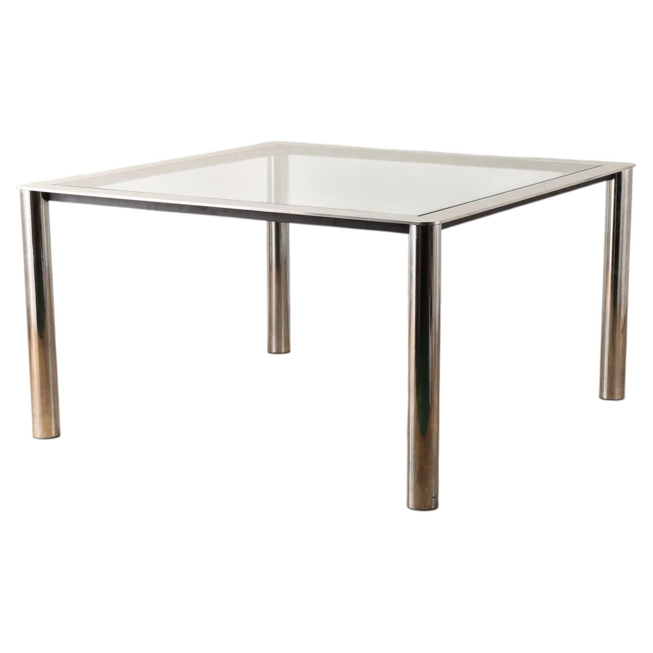 Gavina Glass Top Table 1960's For Sale