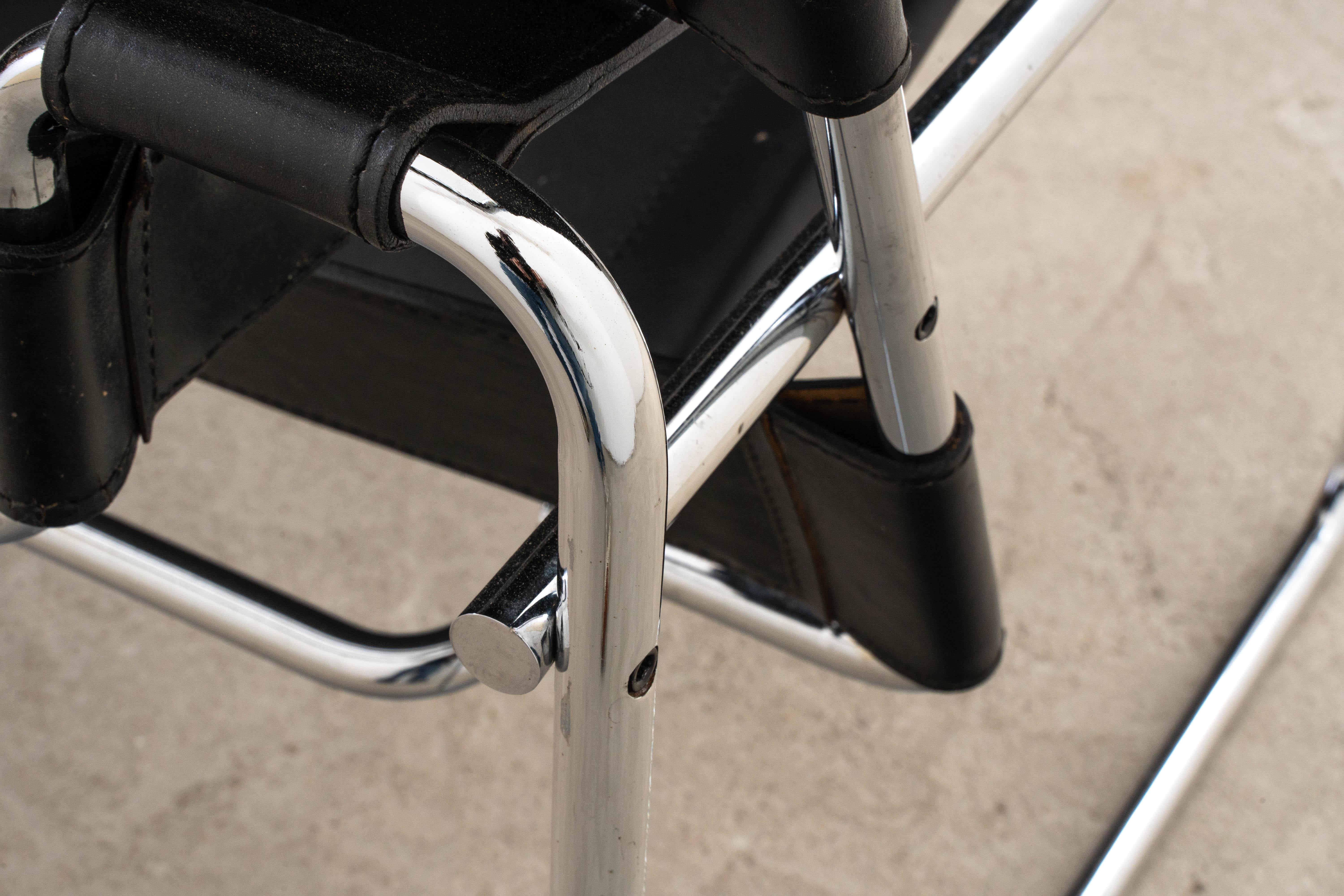 Gavina - Marcel Breuer - Poltrona (2) - Sedia Wassily - Pelle di caviale in vendita 13