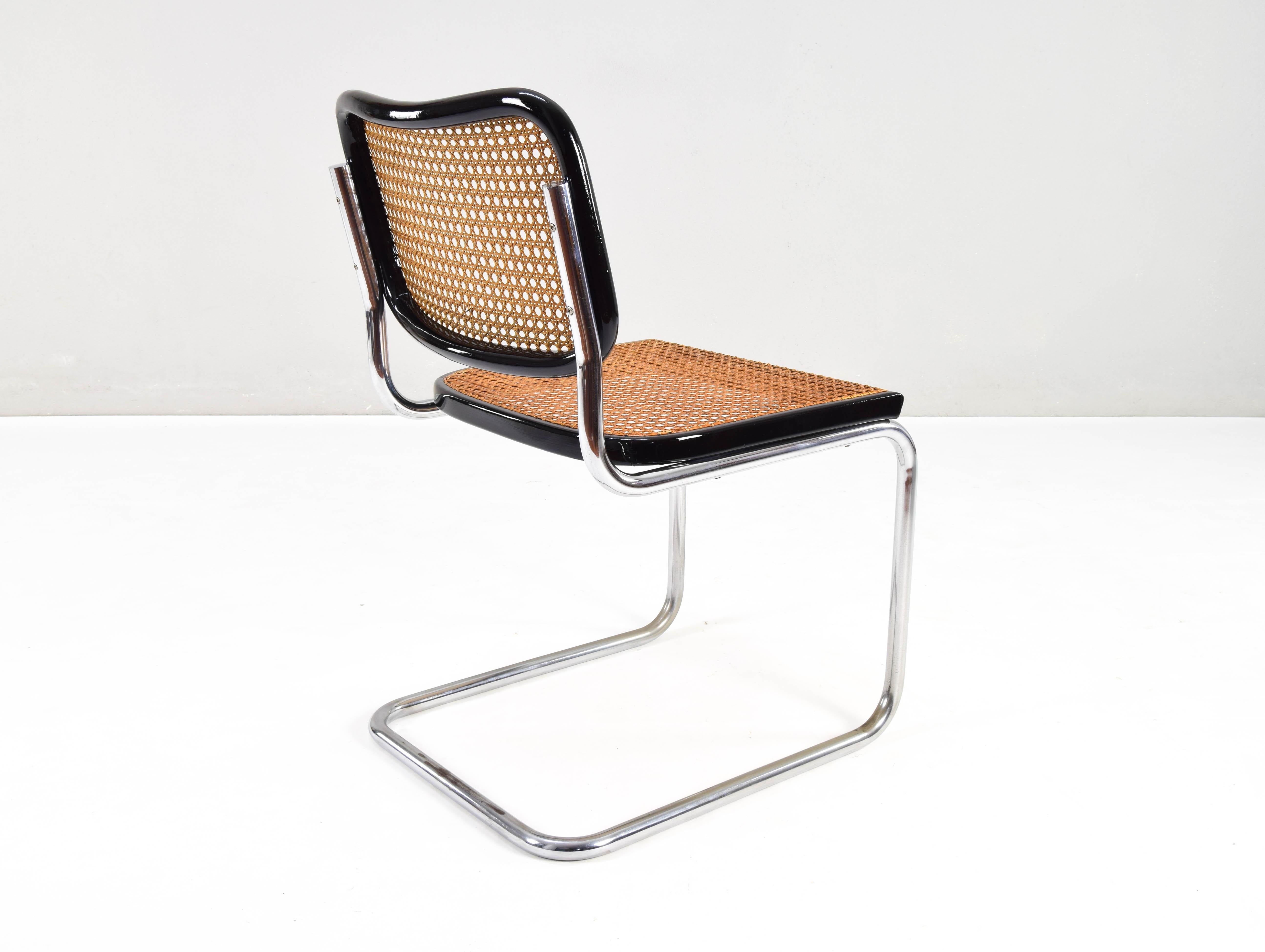 Gavina Mid-Century Modern Marcel Breuer B32 Cesca Chair, 60s In Good Condition In Escalona, Toledo