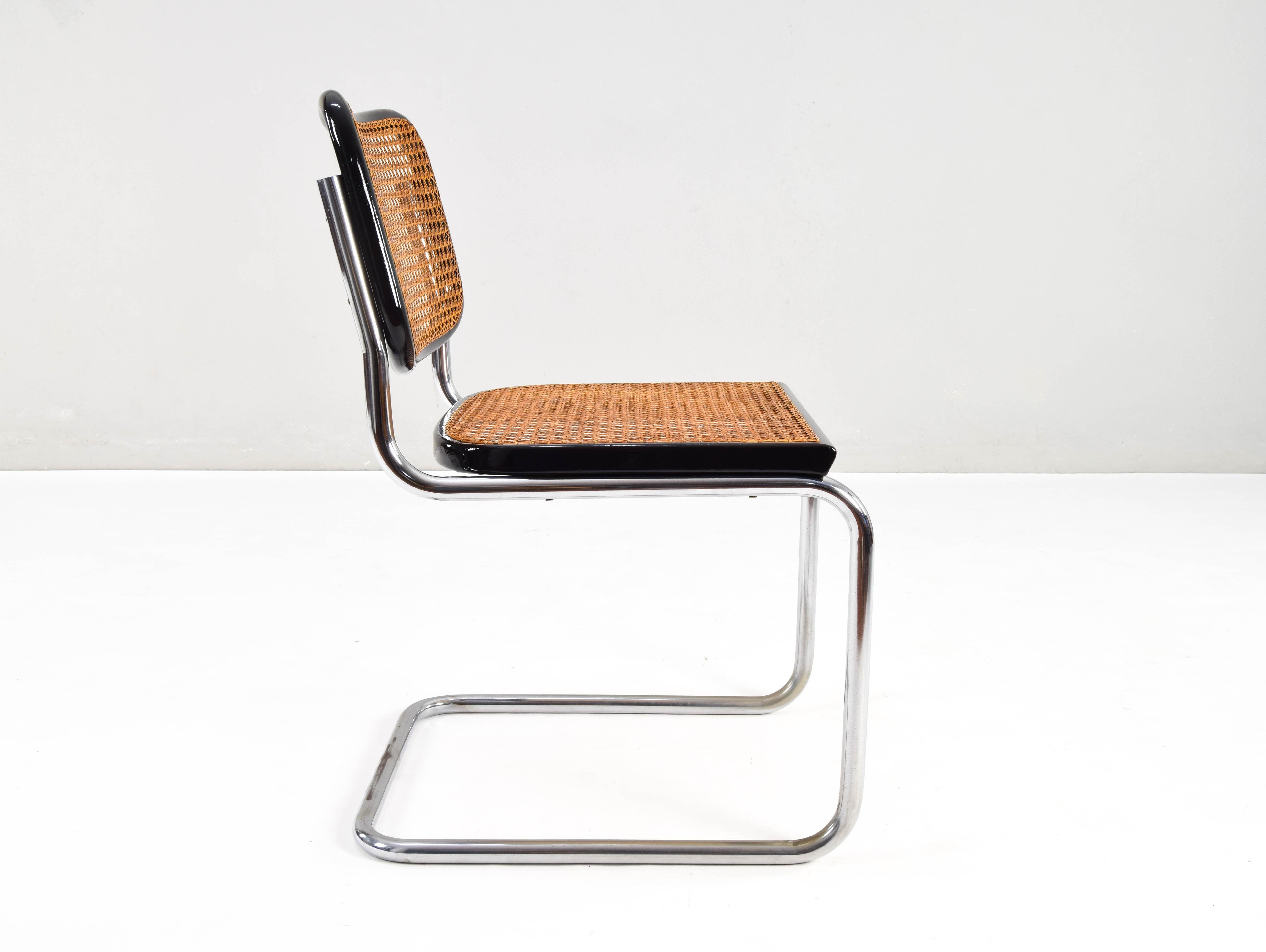 20th Century Gavina Mid-Century Modern Marcel Breuer B32 Cesca Chair, 60s