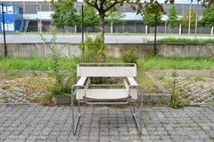 Gavina Wassily Chair B3 Vintage Leather White by Marcel Breuer 1 of 2