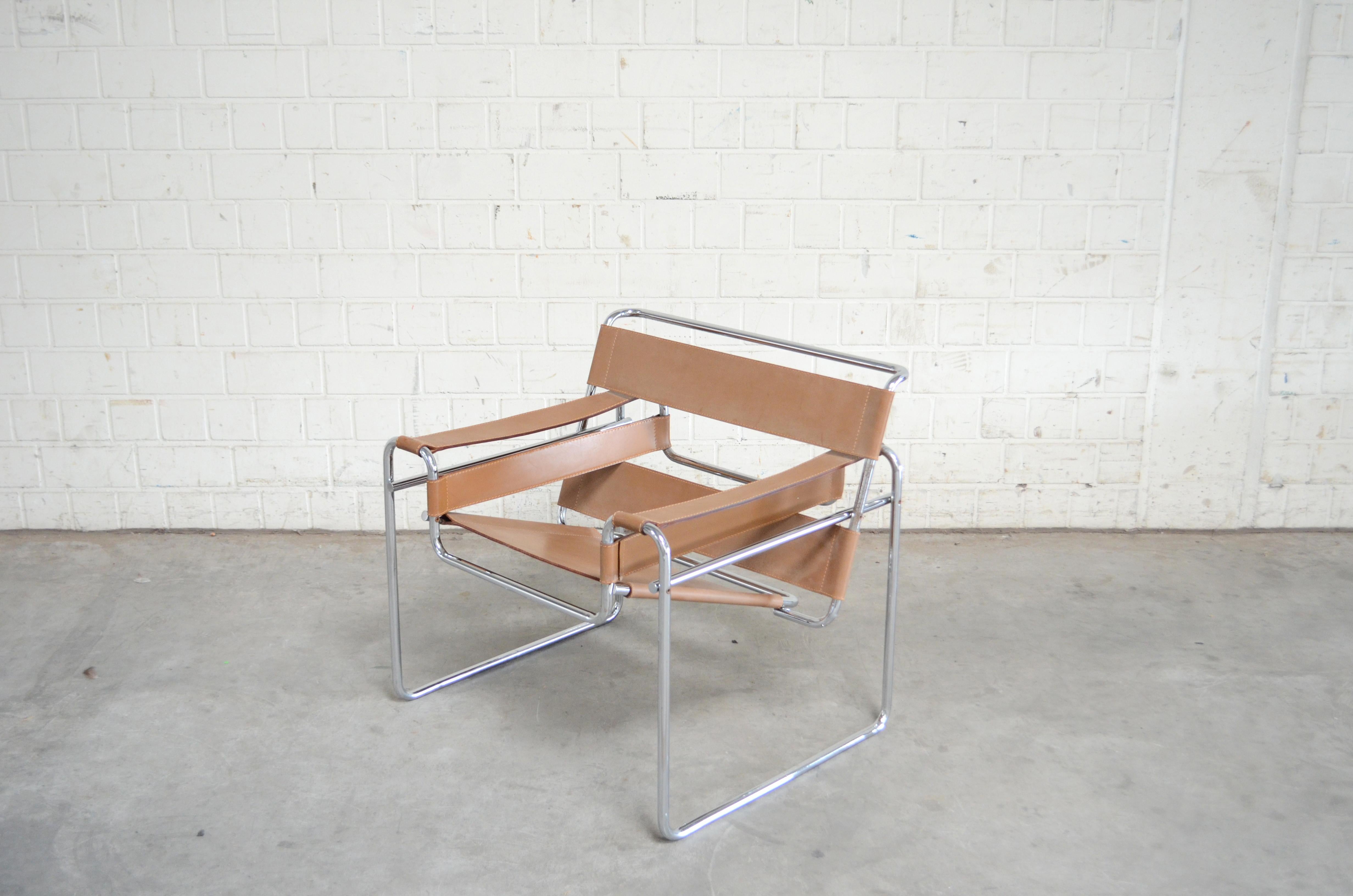 Italian Gavina Wassily Chair by Marcel Breuer