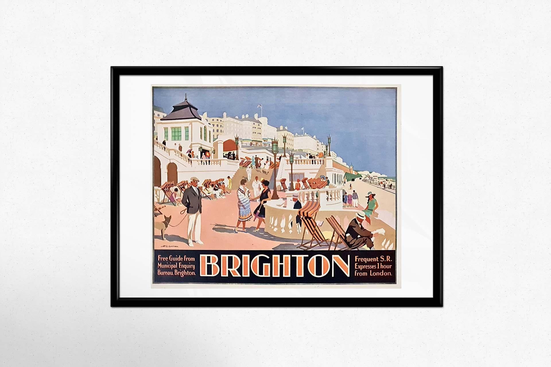 Original poster by Henry George Gawthorn Brighton Frequent S.R. Expresses in vendita 2