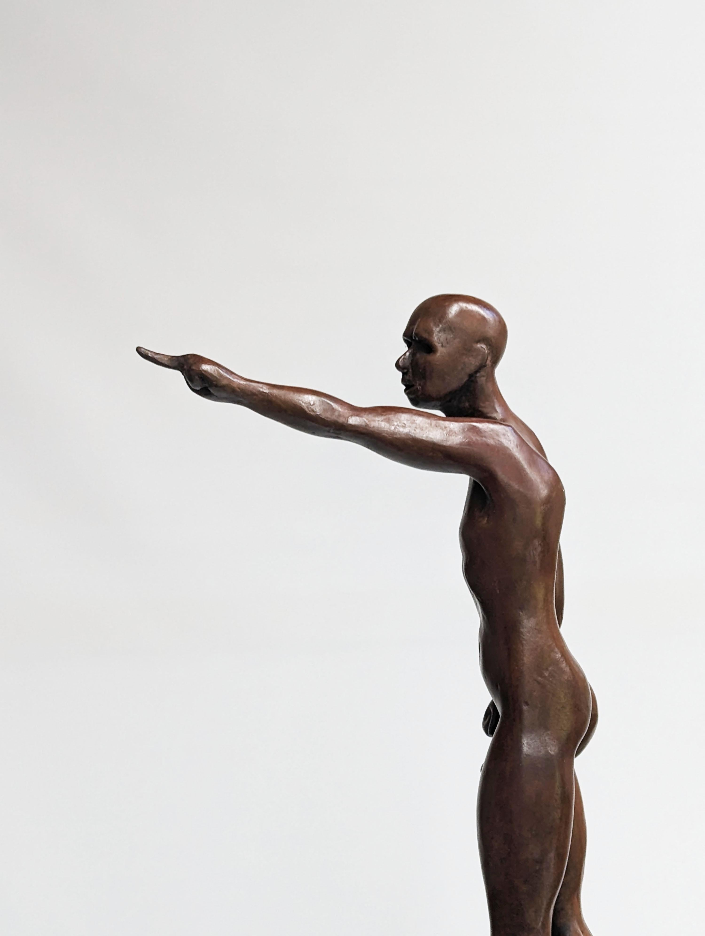 Bronze Sculpture -- J' Accuse For Sale 3