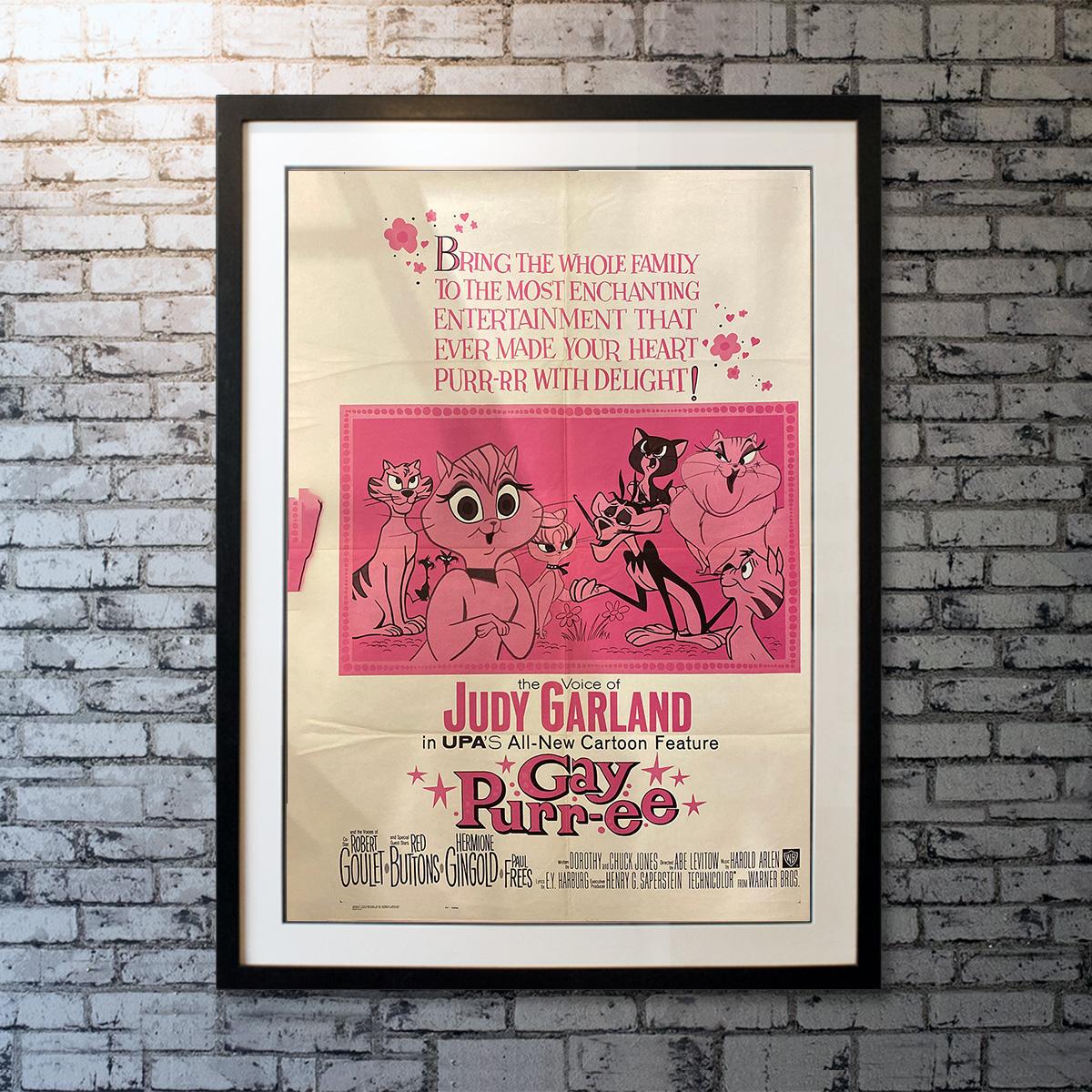 This animated musical concerns Mewsette (Judy Garland), a starry-eyed cat who grows weary of life on a French farm and heads for the excitement of 1890s Paris. Her tomcat suitor, Jaune-Tom (Robert Goulet), and his furry cohort, Robespierre (Red
