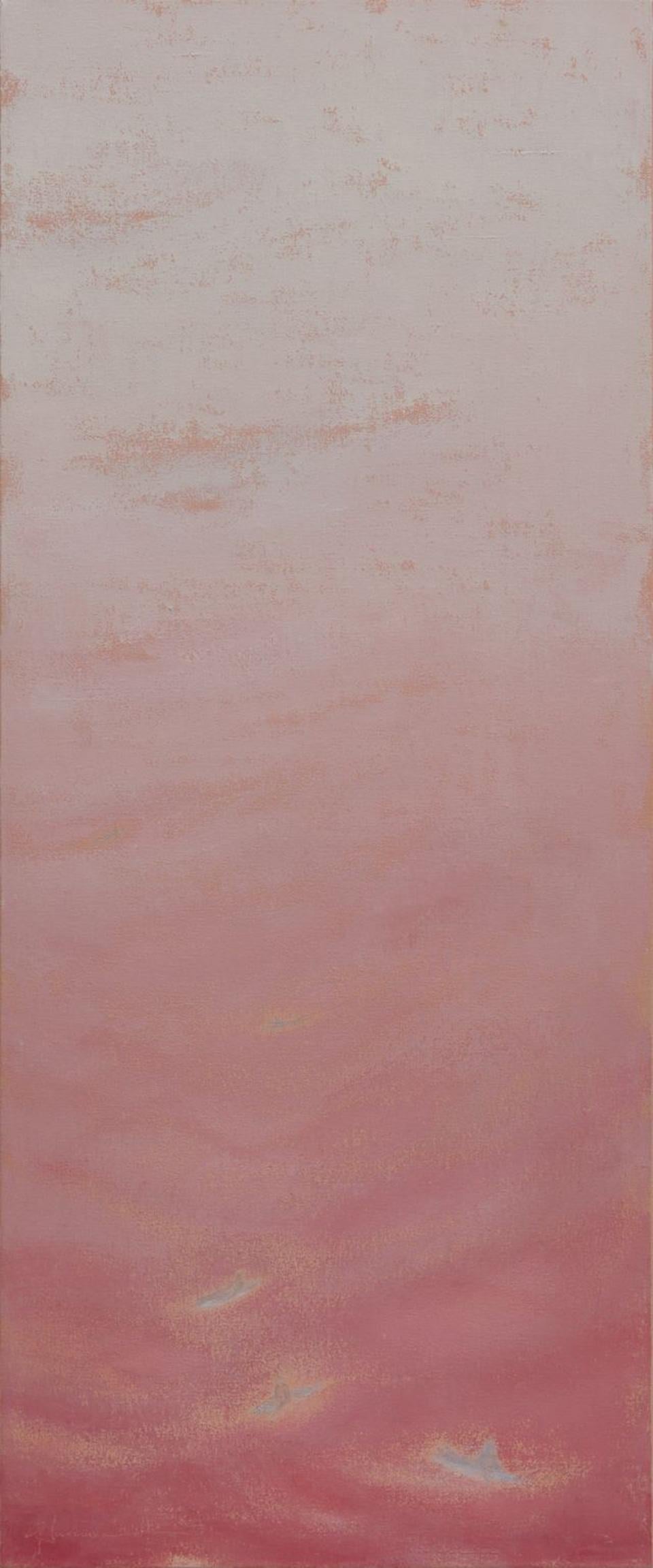 Landscape Painting di Gay Summer Rick  - Mattina rosa e argento tra le onde