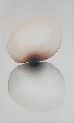 "Untitled 11.23" Peinture à l'huile abstraite 58" x 36" inch by Gayatri Gamuz
