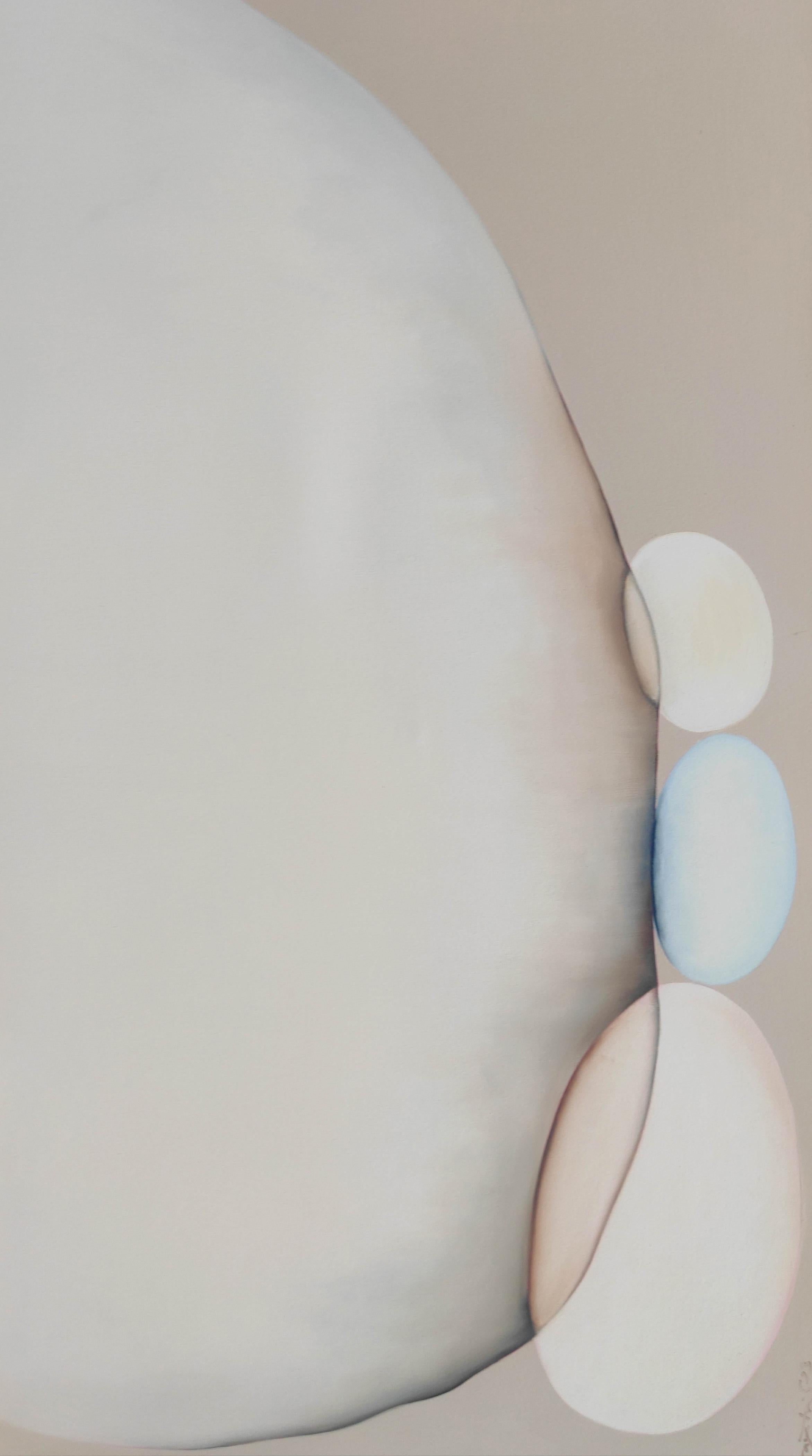"Untitled 12.23" Peinture à l'huile abstraite 58" x 36" pouces par Gayatri Gamuz

Cette œuvre d'art est expédiée enroulée dans un tube en raison de sa taille. 

À la recherche du silence, à la recherche du soi.
Son travail émerge du silence