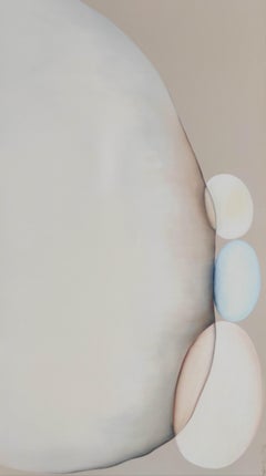 "Untitled 12.23" Peinture à l'huile abstraite 58" x 36" pouces par Gayatri Gamuz