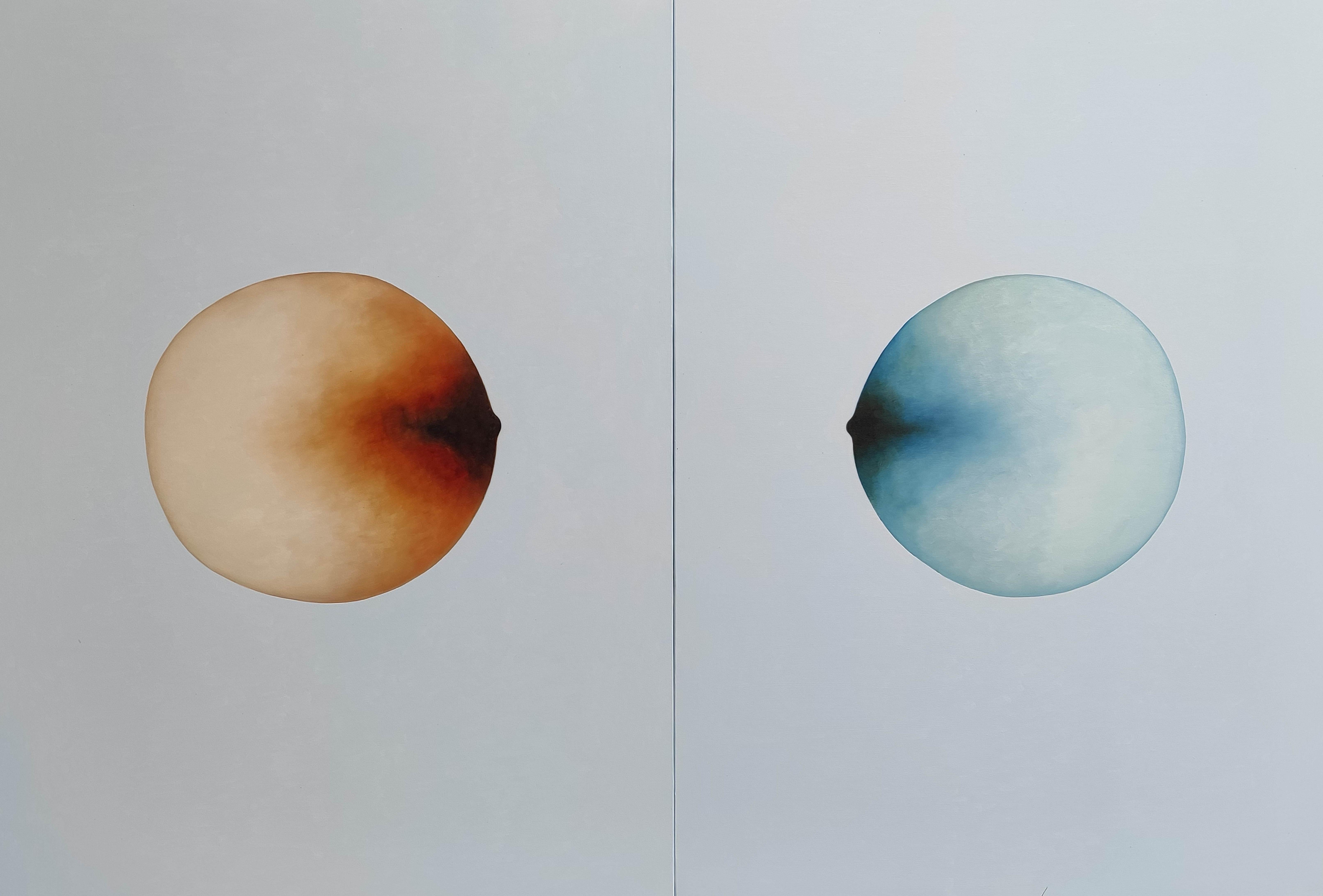 Peinture à l'huile abstraite sans titre 16a de 78