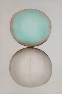 "Untitled 2.23" Peinture à l'huile abstraite 62" x 42" pouces par Gayatri Gamuz