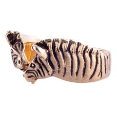 Gayle Bright Zebra Ring