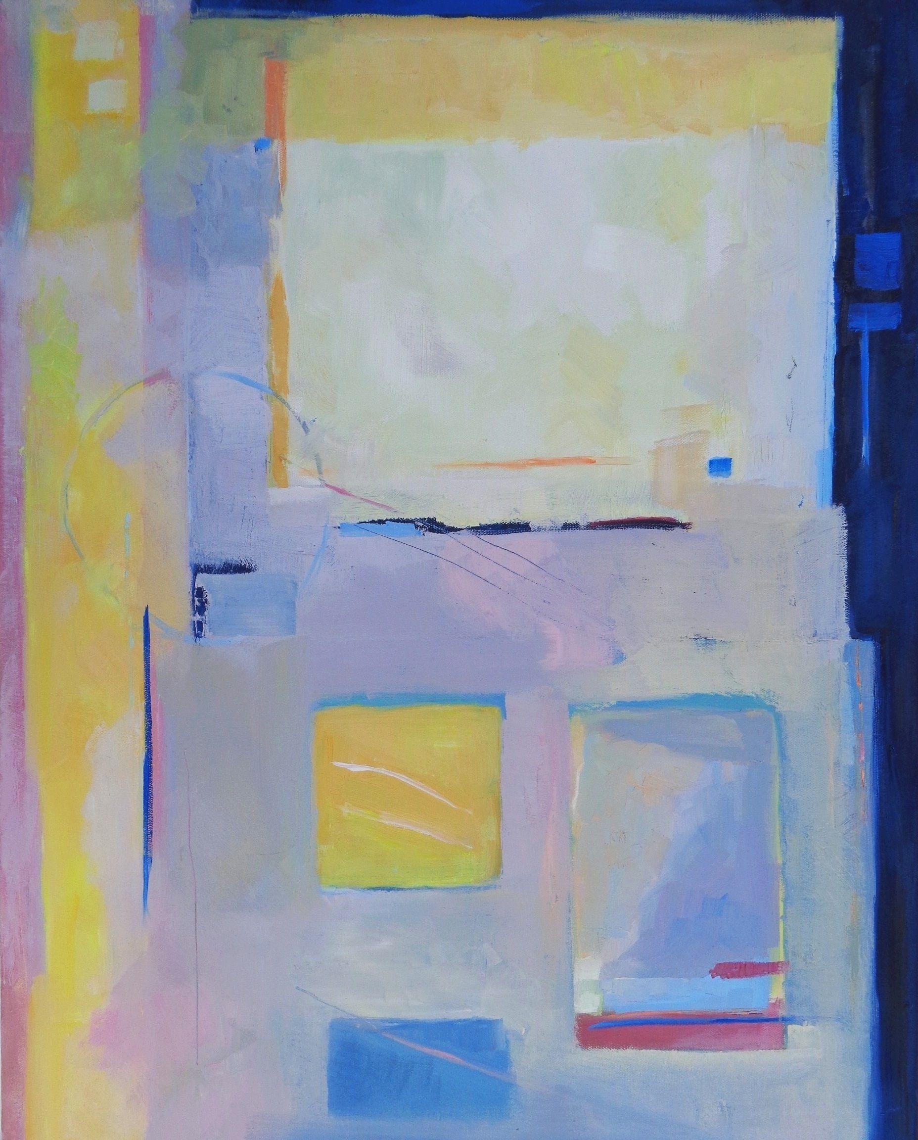 Gayle Fitzpatrick Abstract Painting - For Now, Painting, Oil on Canvas