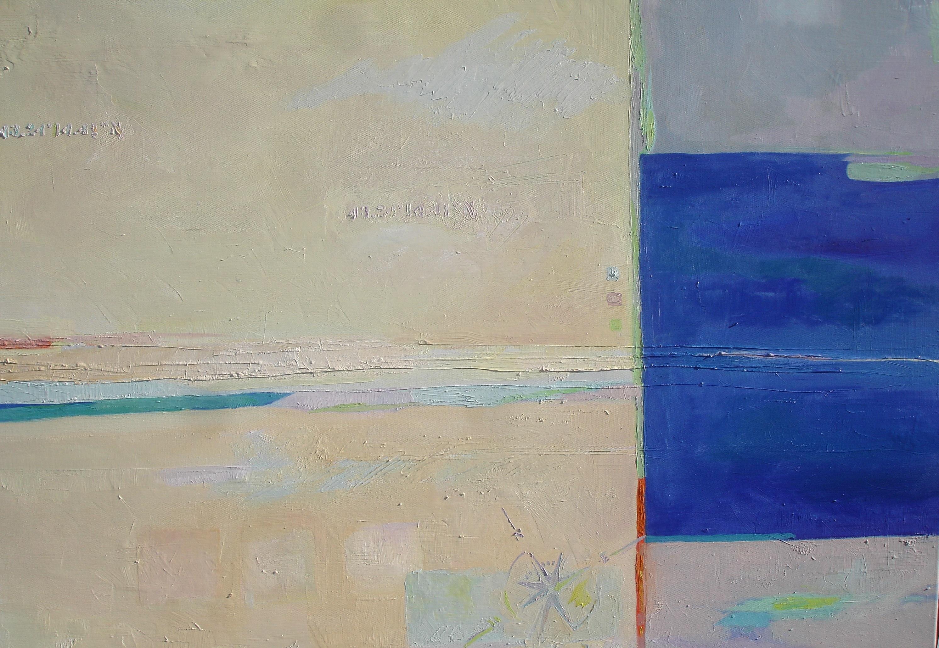 Gayle Fitzpatrick Abstract Painting - Lost at Sea, dawn, Day 2, Painting, Oil on Canvas