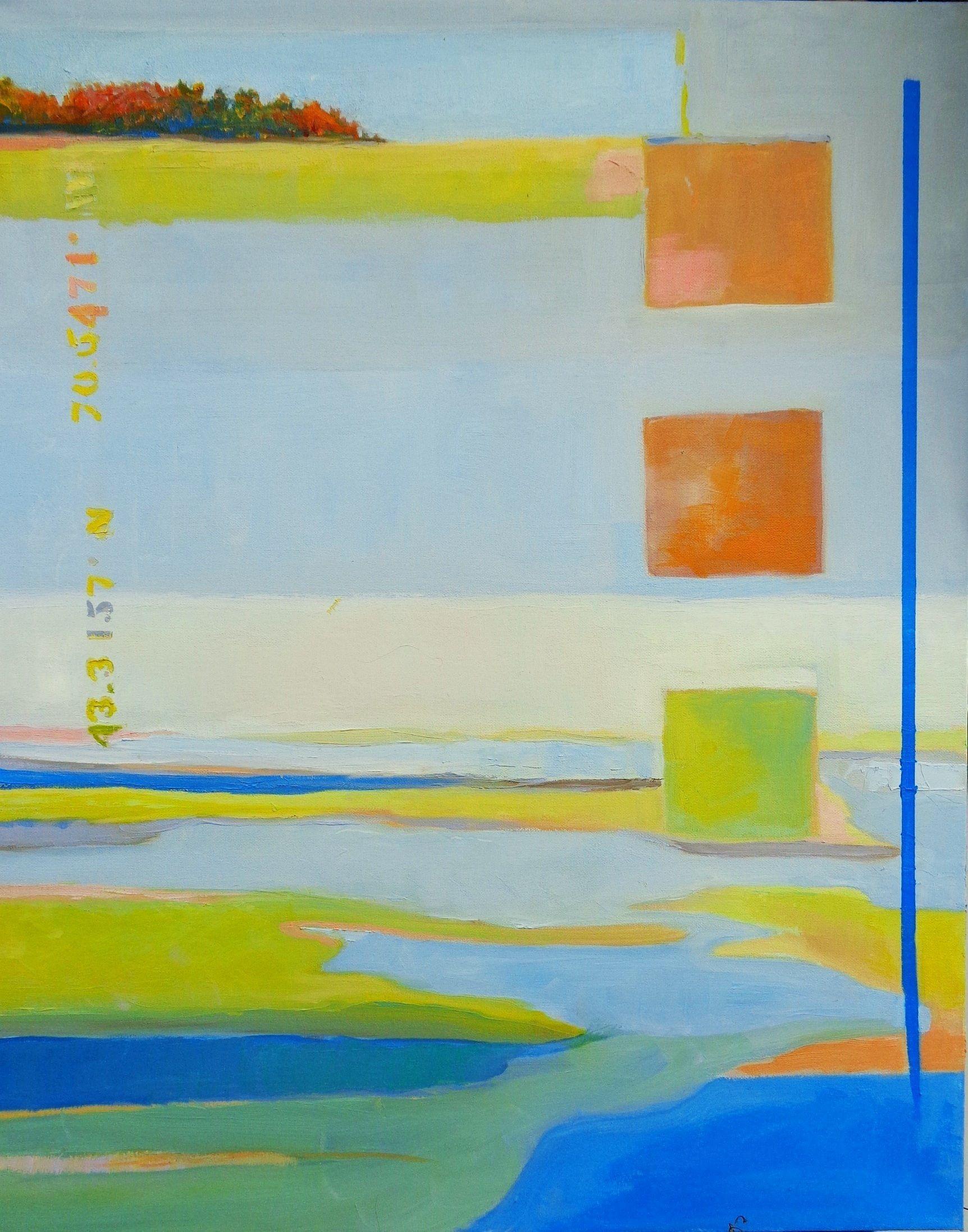 Gayle Fitzpatrick Abstract Painting - Parsons, Painting, Oil on Canvas