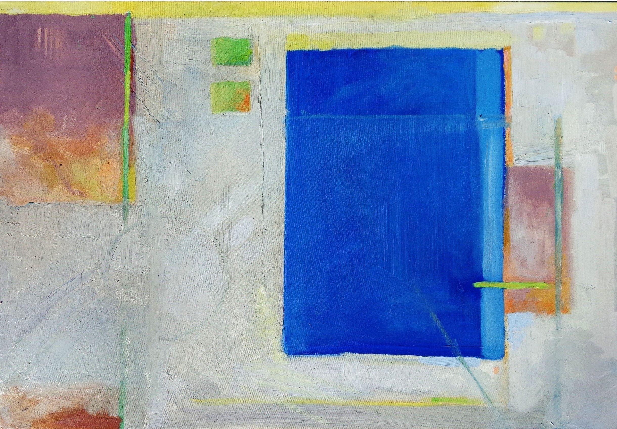Gayle Fitzpatrick Abstract Painting - Still/Movement, Painting, Oil on Canvas