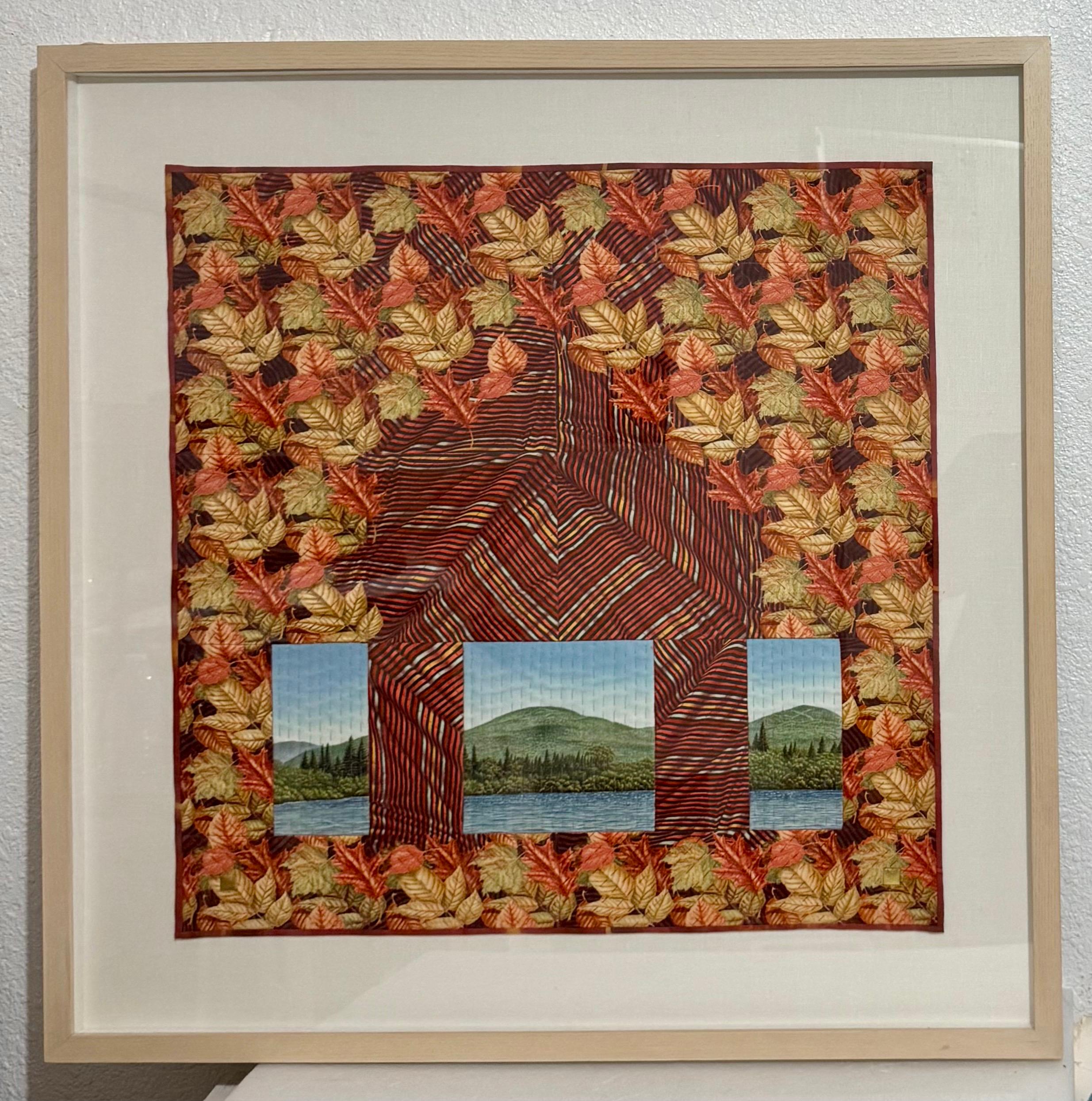 Textile Art Quilt Dye Painting Tapestry Mixed Media Gayle Fraas & Duncan Slade For Sale 9