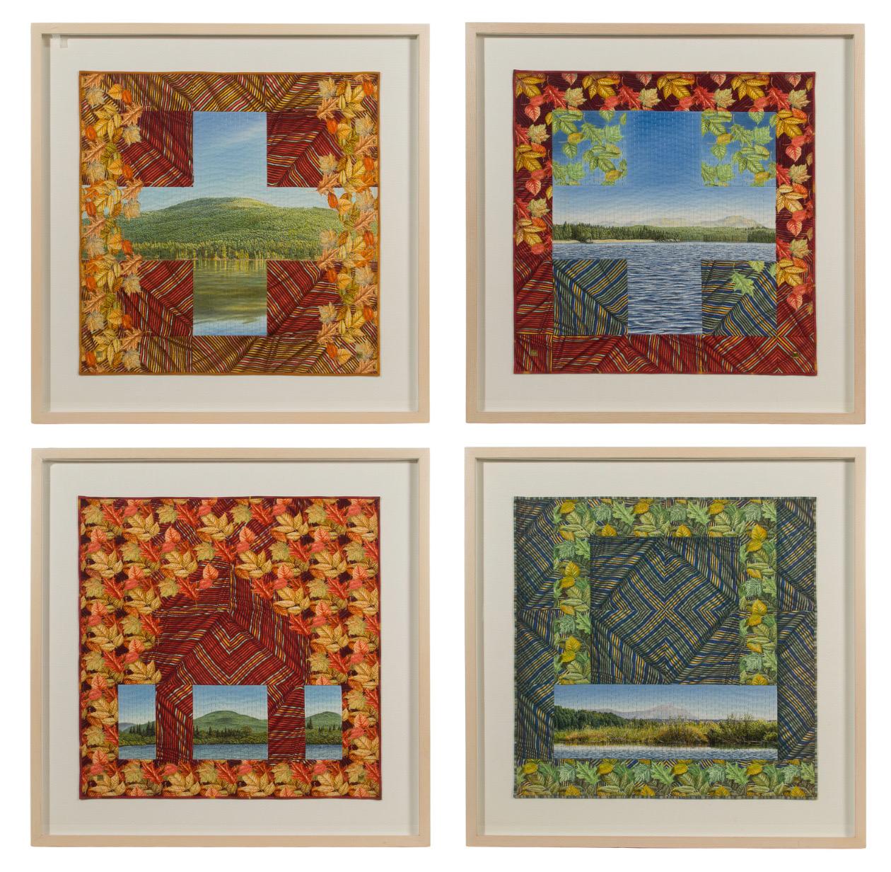 Textile Art Quilt Dye Painting Tapestry Mixed Media Gayle Fraas & Duncan Slade For Sale 10