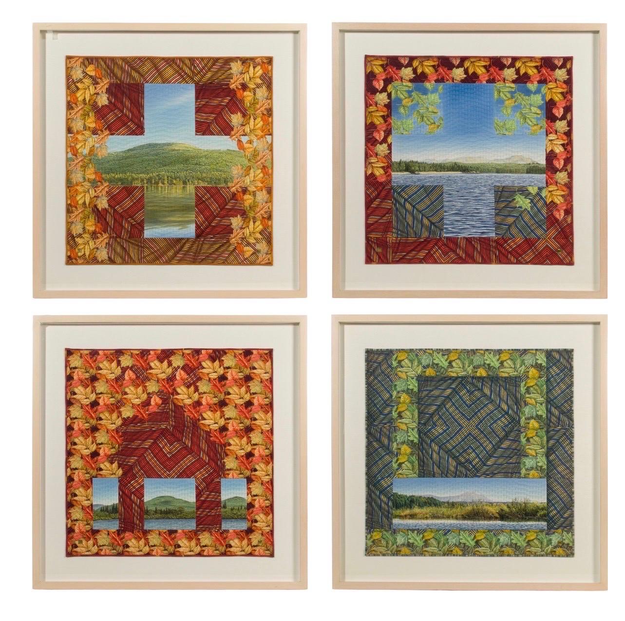 Art textile Quilt Dye Painting Tapestry Mixed Media Gayle Fraas & Duncan Slade en vente 10