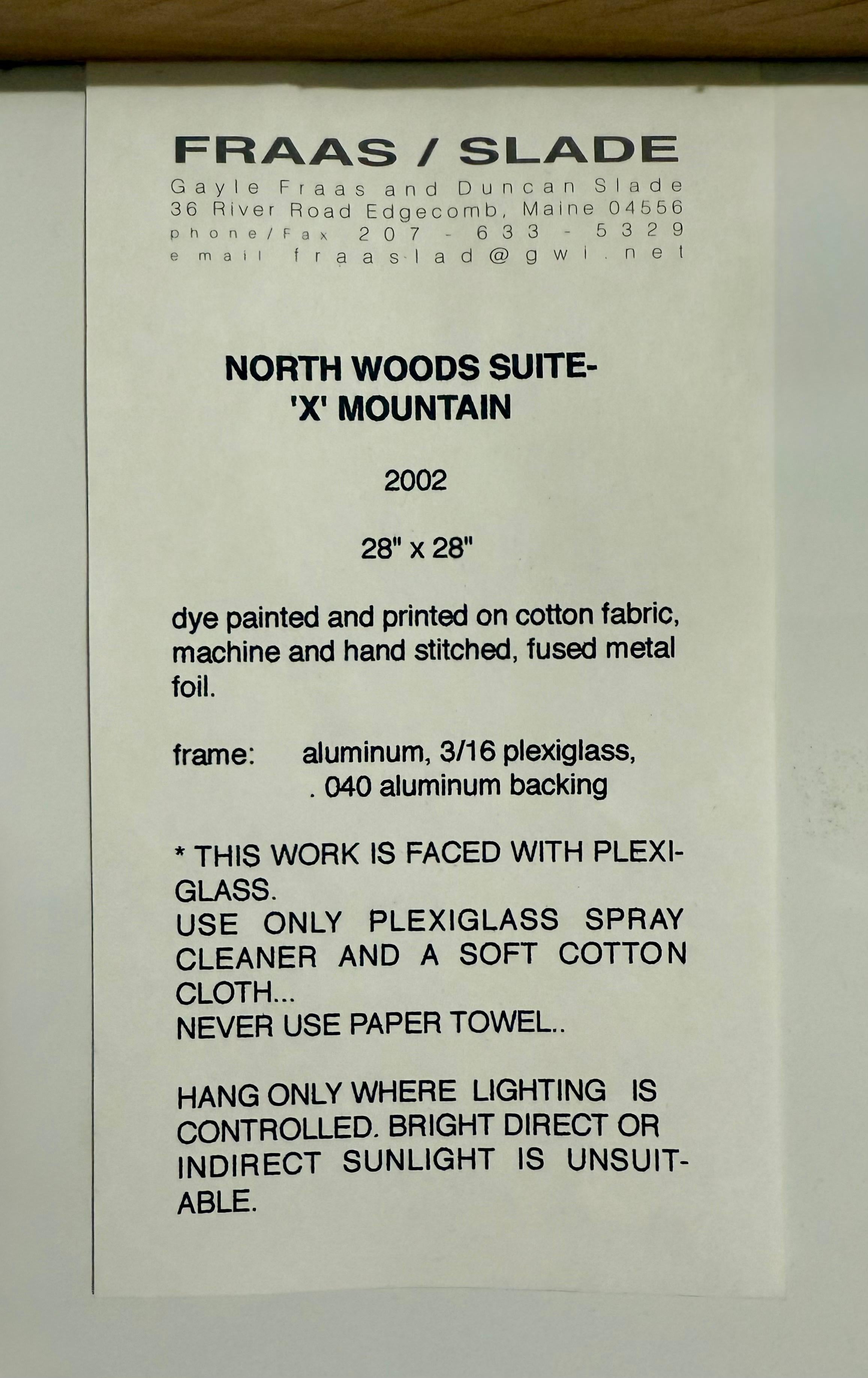 Textile Art Quilt Dye Painting Tapestry Mixed Media Gayle Fraas & Duncan Slade For Sale 11