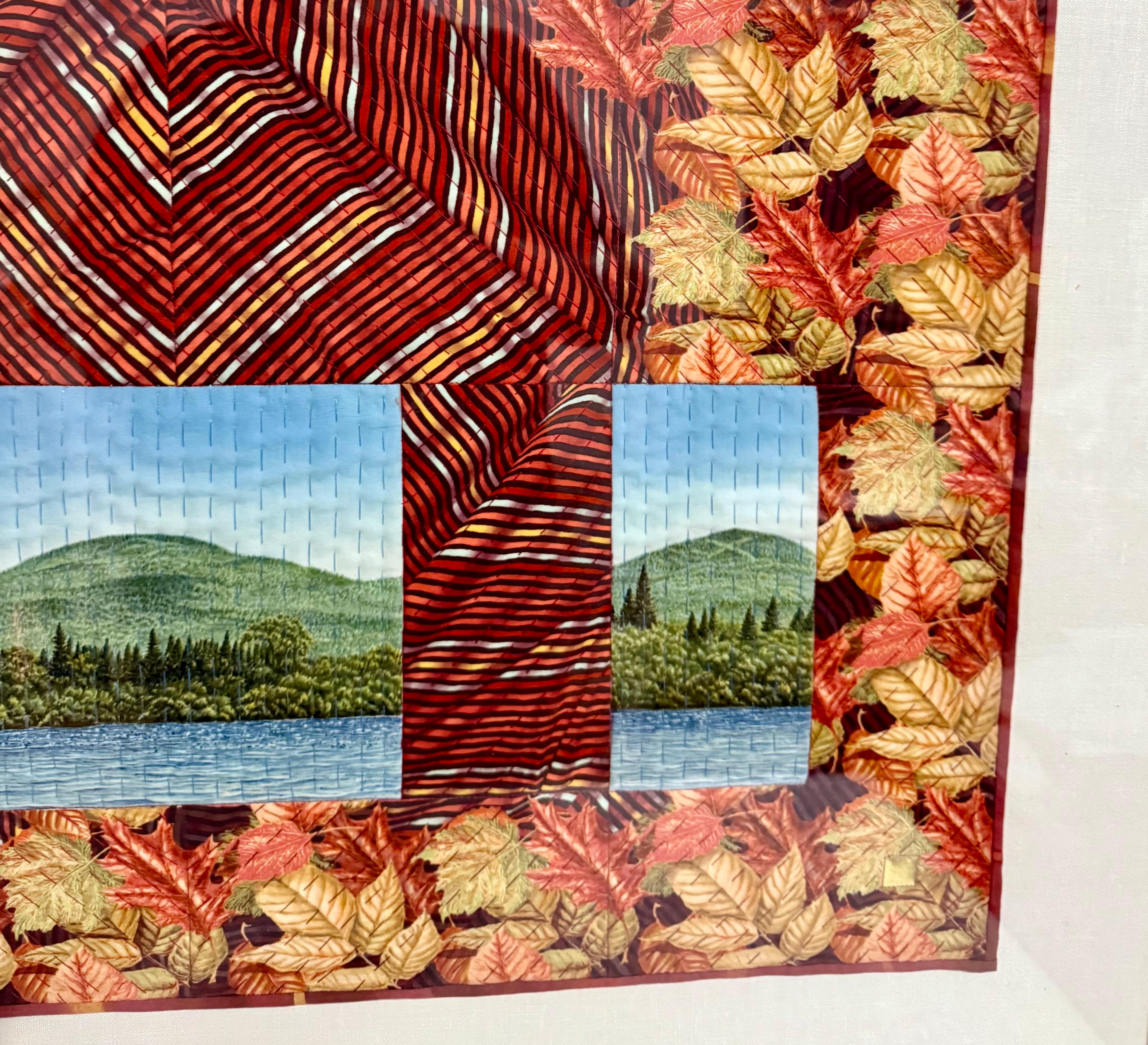 Textile Art Quilt Dye Painting Tapestry Mixed Media Gayle Fraas & Duncan Slade For Sale 1