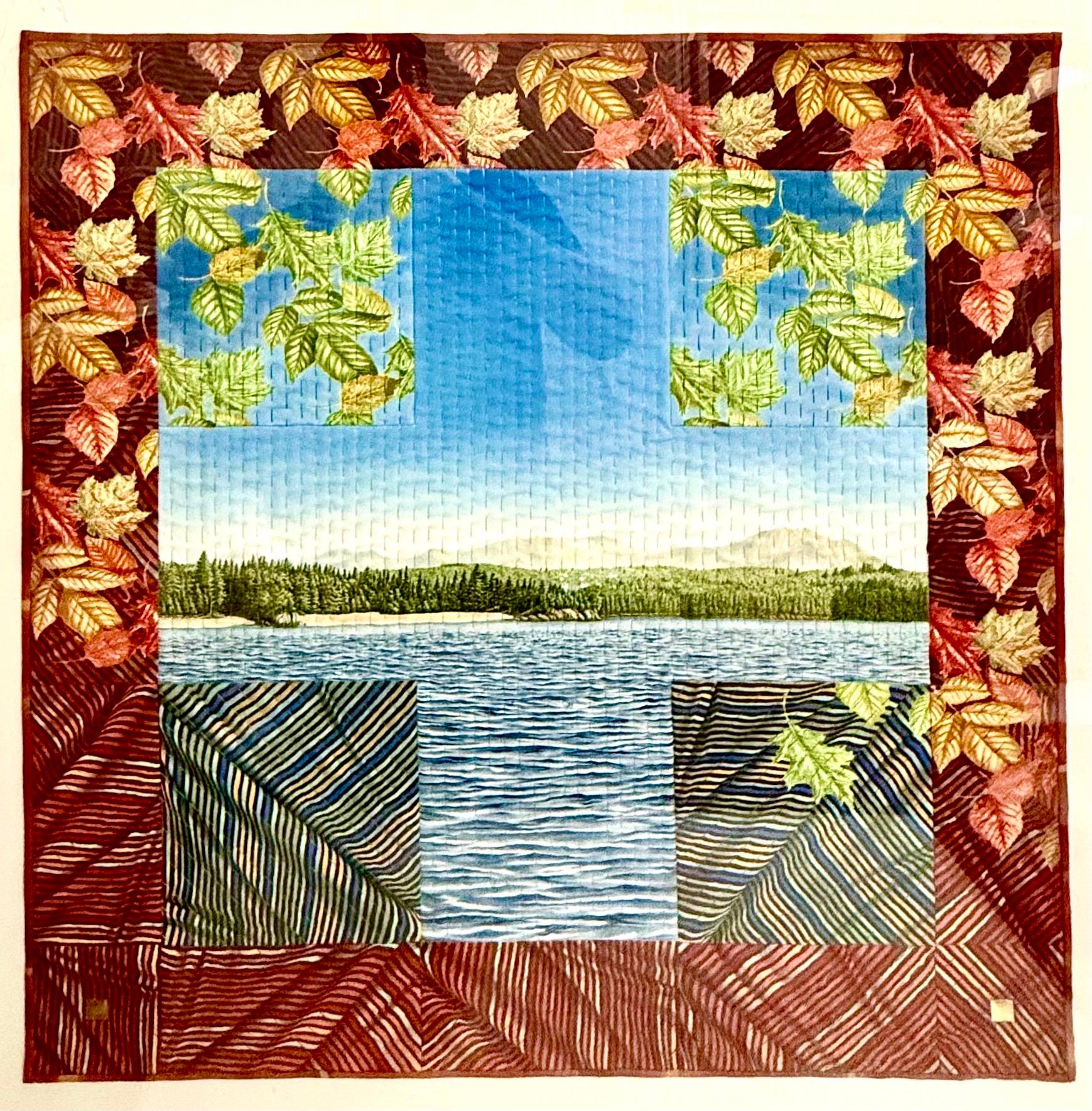 Art textile Quilt Dye Painting Tapestry Mixed Media Gayle Fraas & Duncan Slade en vente 1