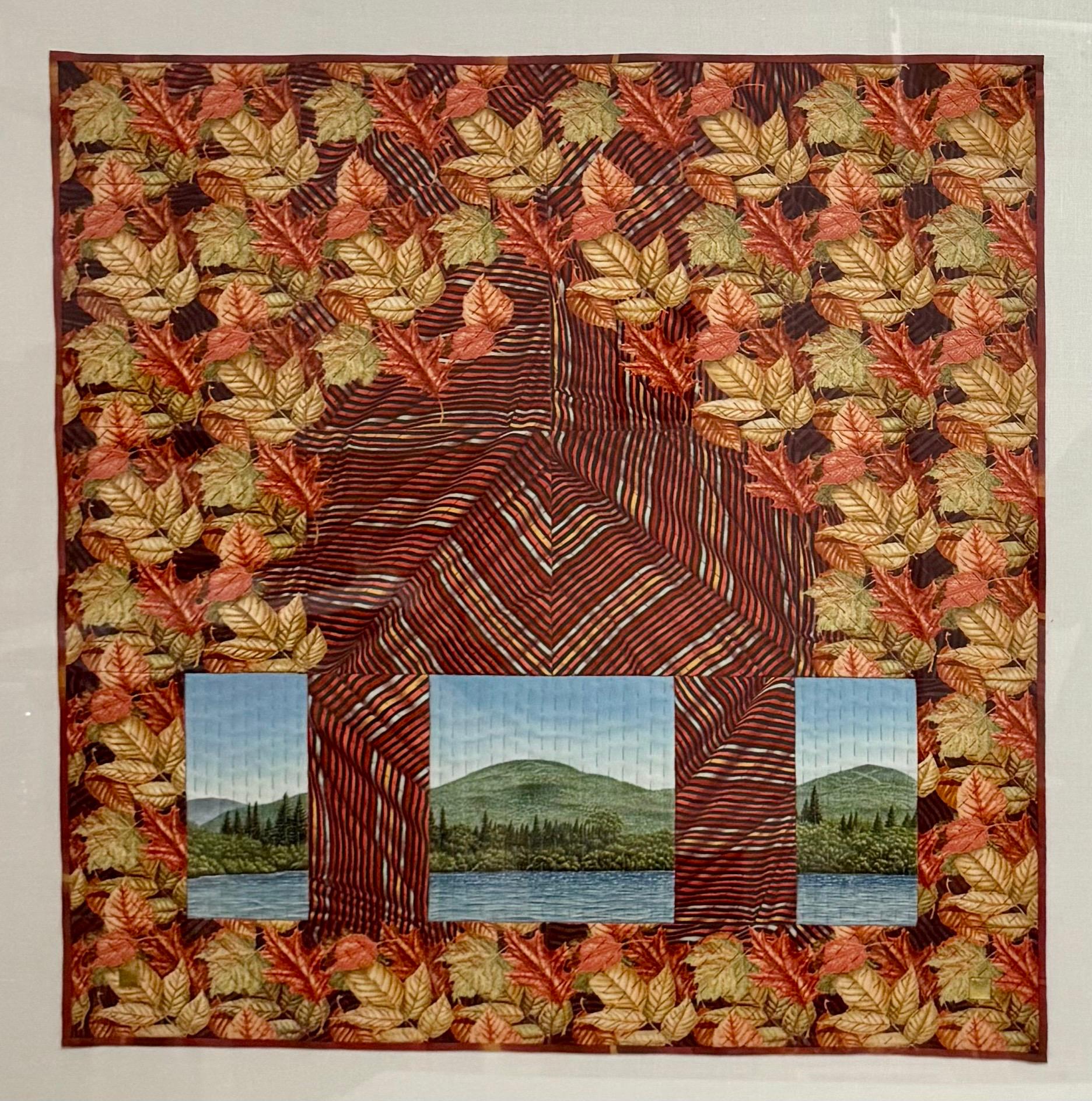 Textile Art Quilt Dye Painting Tapestry Mixed Media Gayle Fraas & Duncan Slade For Sale 2