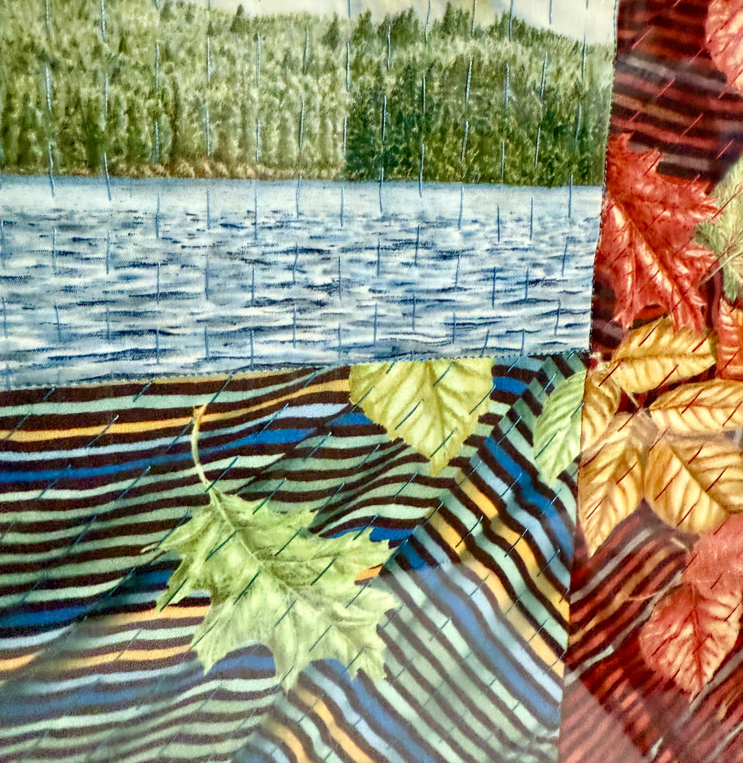 Art textile Quilt Dye Painting Tapestry Mixed Media Gayle Fraas & Duncan Slade en vente 3