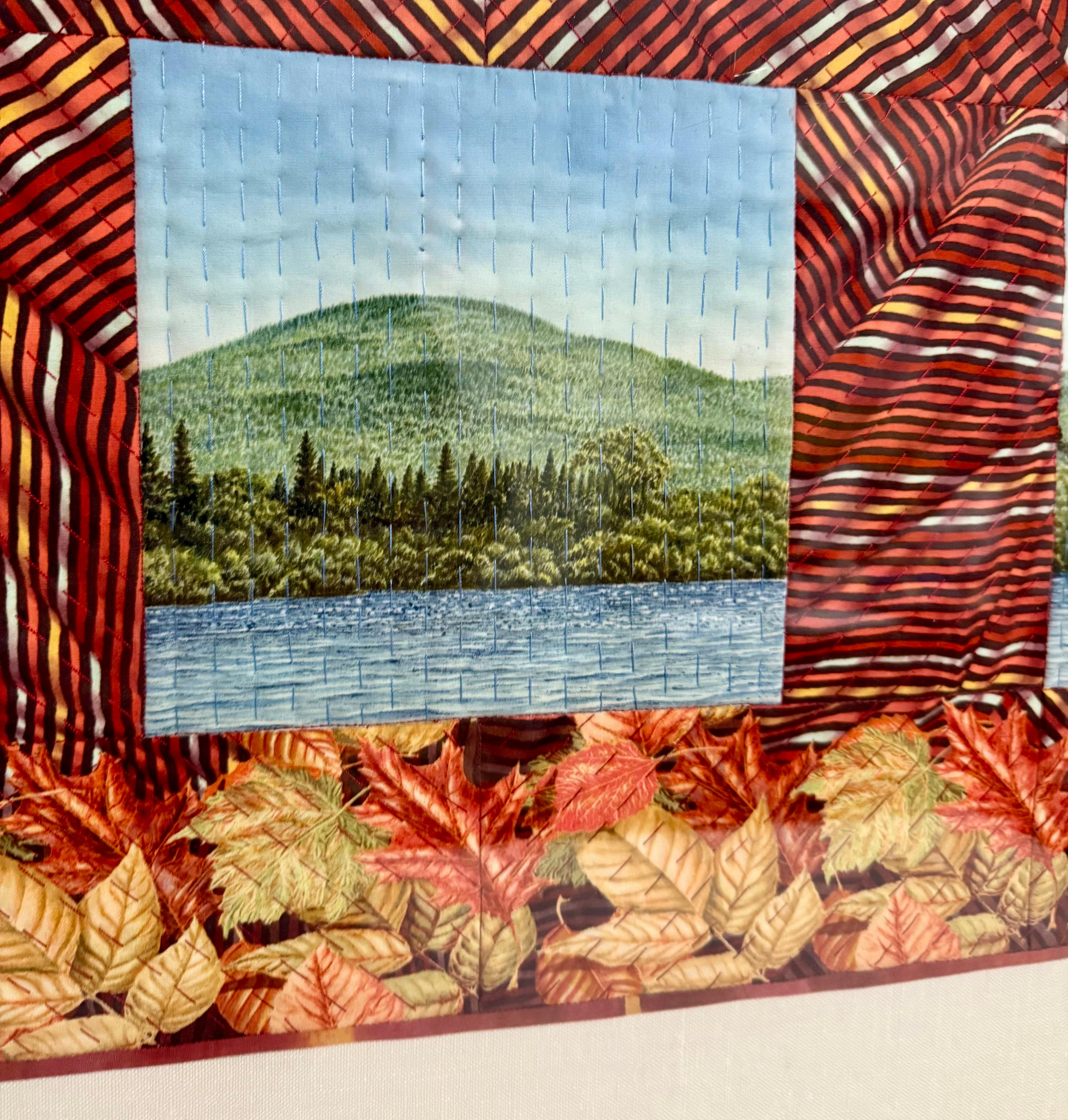 Textile Art Quilt Dye Painting Tapestry Mixed Media Gayle Fraas & Duncan Slade For Sale 5