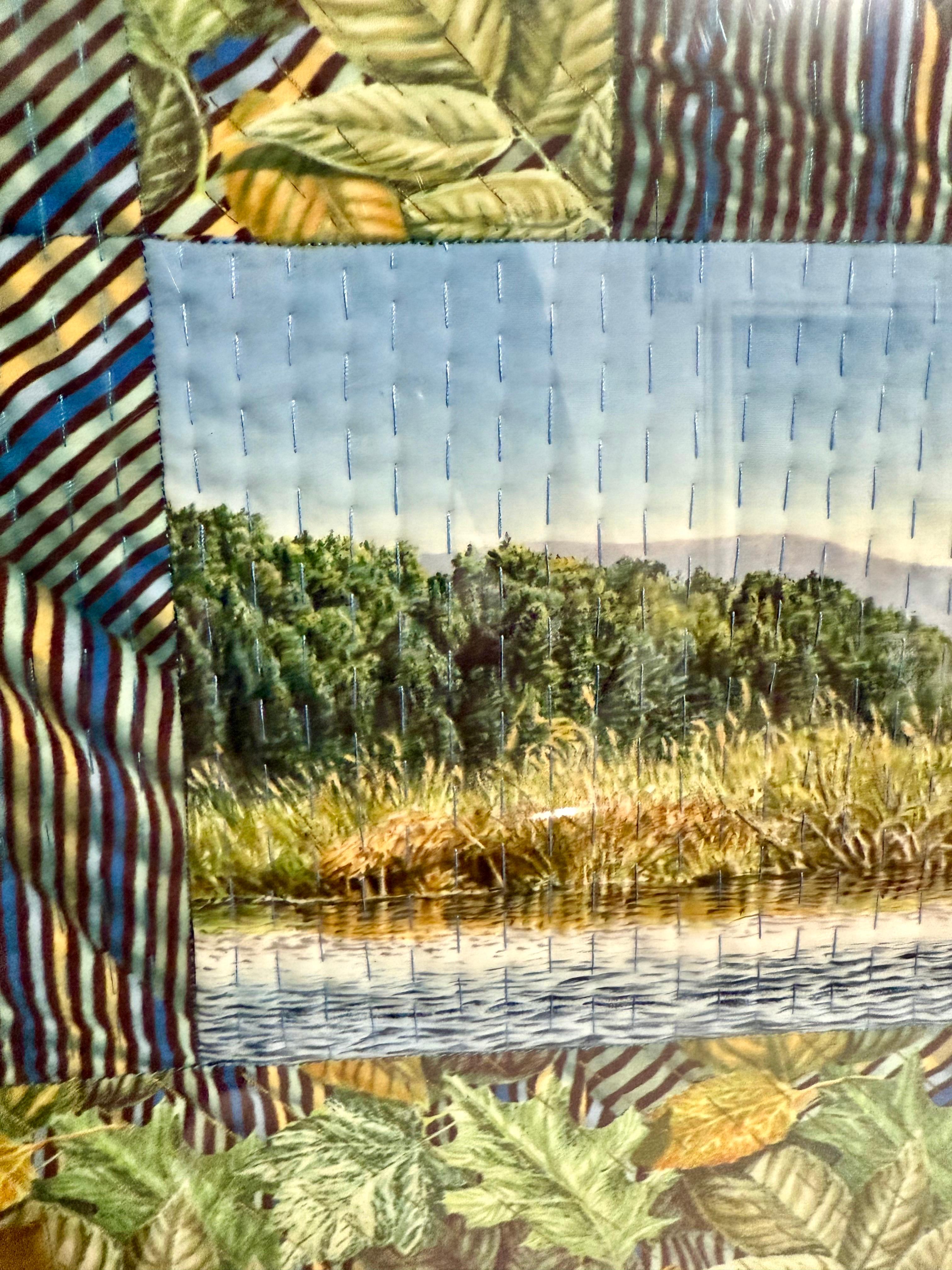 Art textile Quilt Dye Painting Tapestry Mixed Media Gayle Fraas & Duncan Slade en vente 6