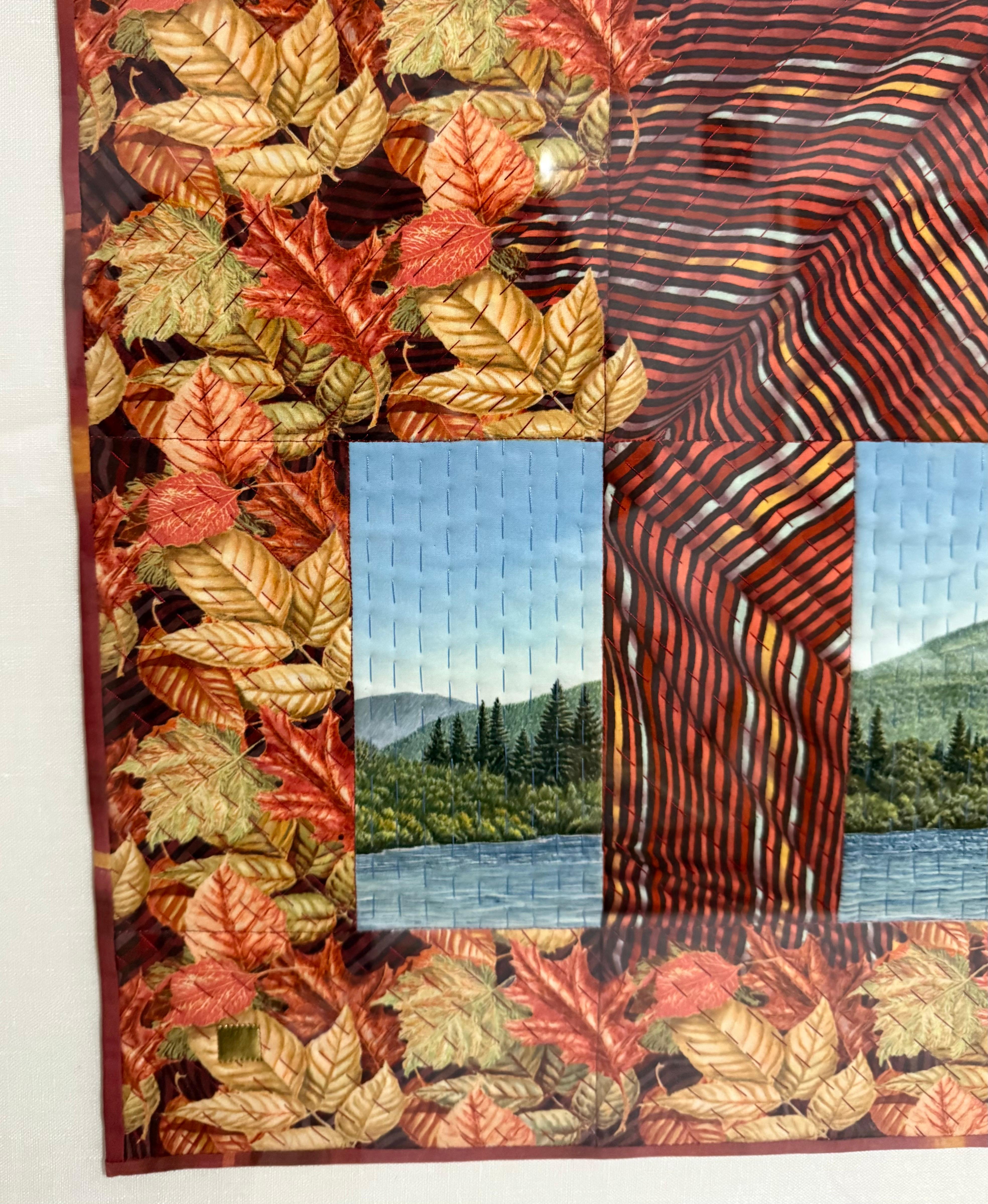 Textile Art Quilt Dye Painting Tapestry Mixed Media Gayle Fraas & Duncan Slade For Sale 7