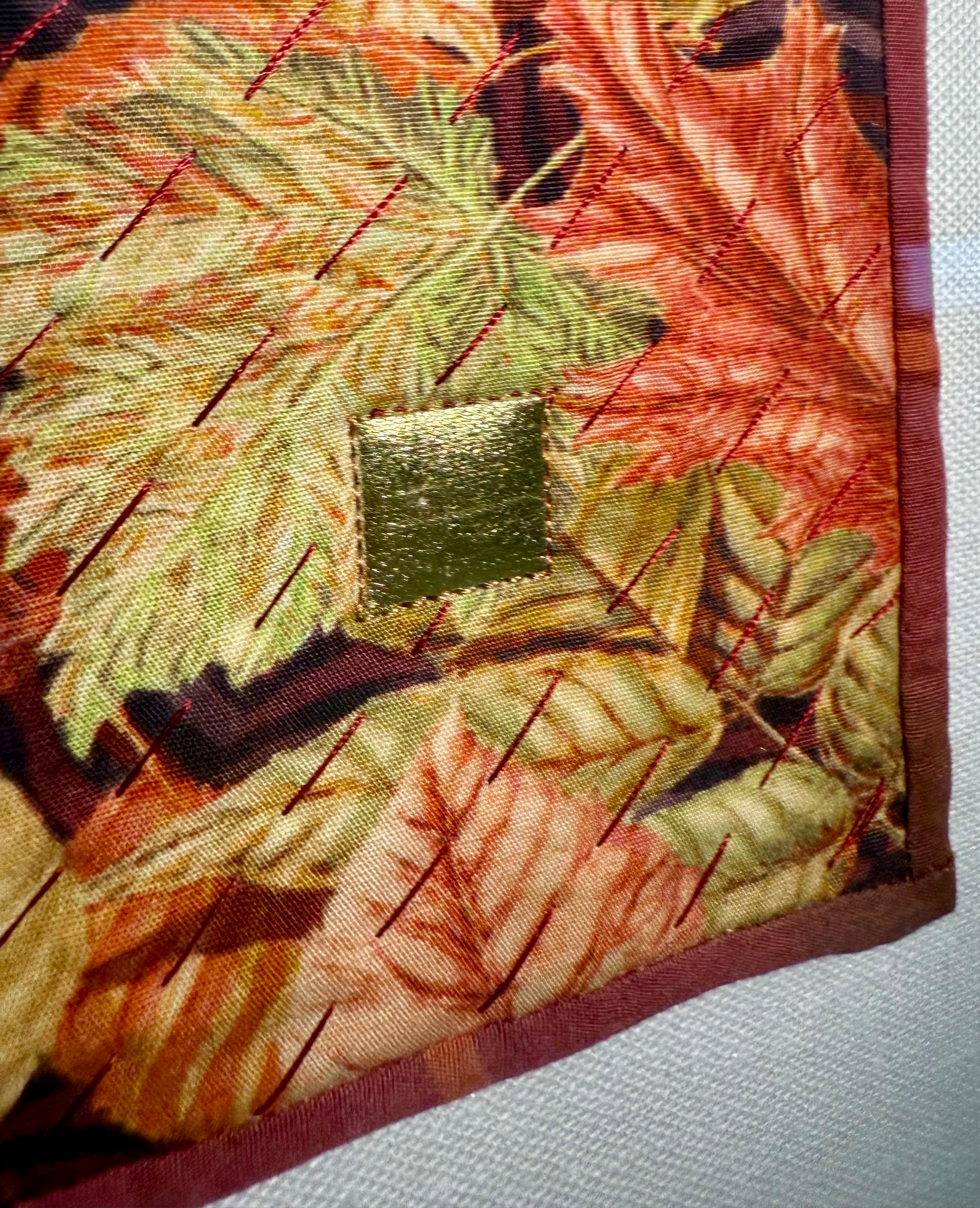 Textile Art Quilt Dye Painting Tapestry Mixed Media Gayle Fraas & Duncan Slade For Sale 8