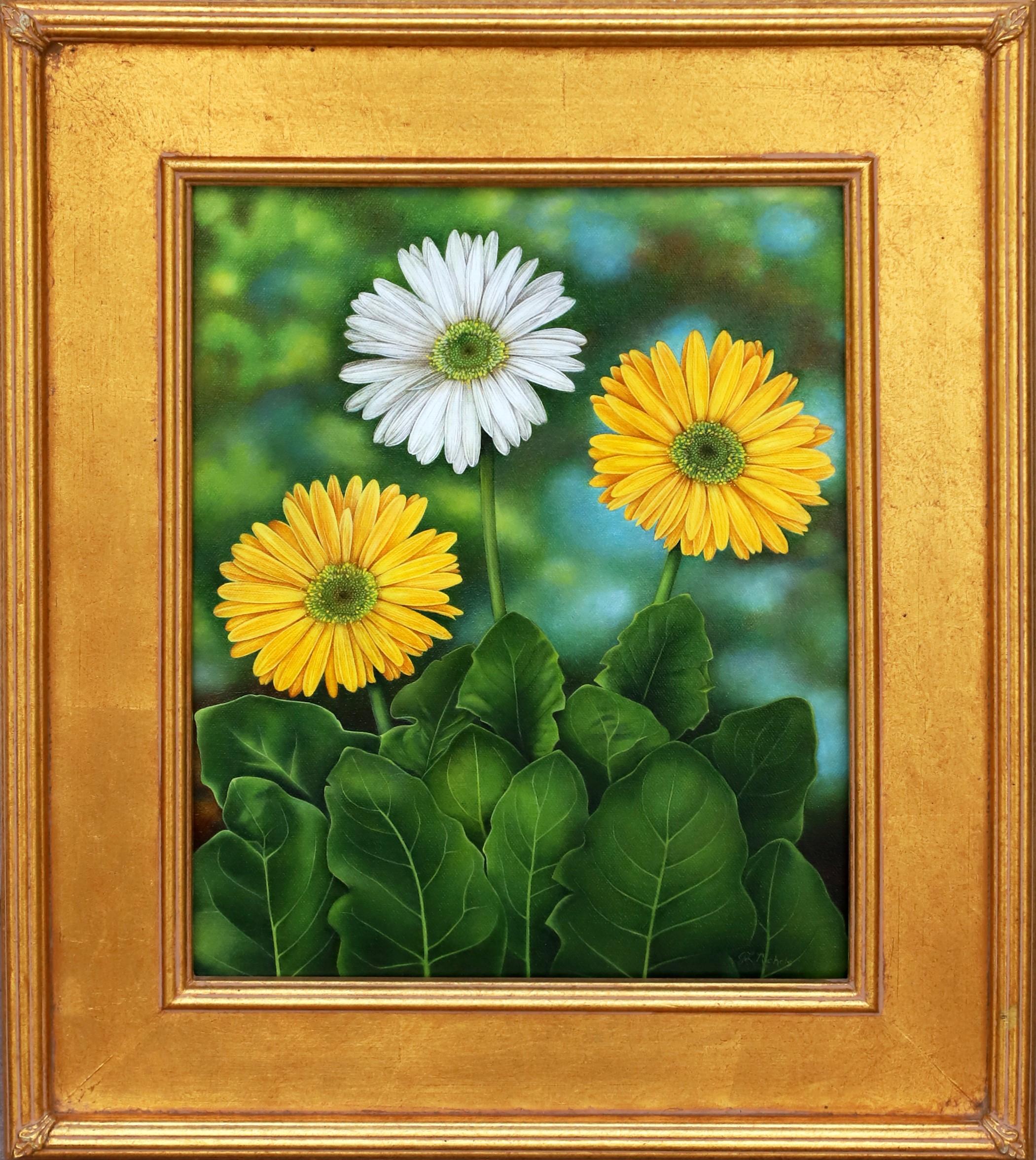 Je pensais que nous étions des tournesols - Painting de Gayle Nichols