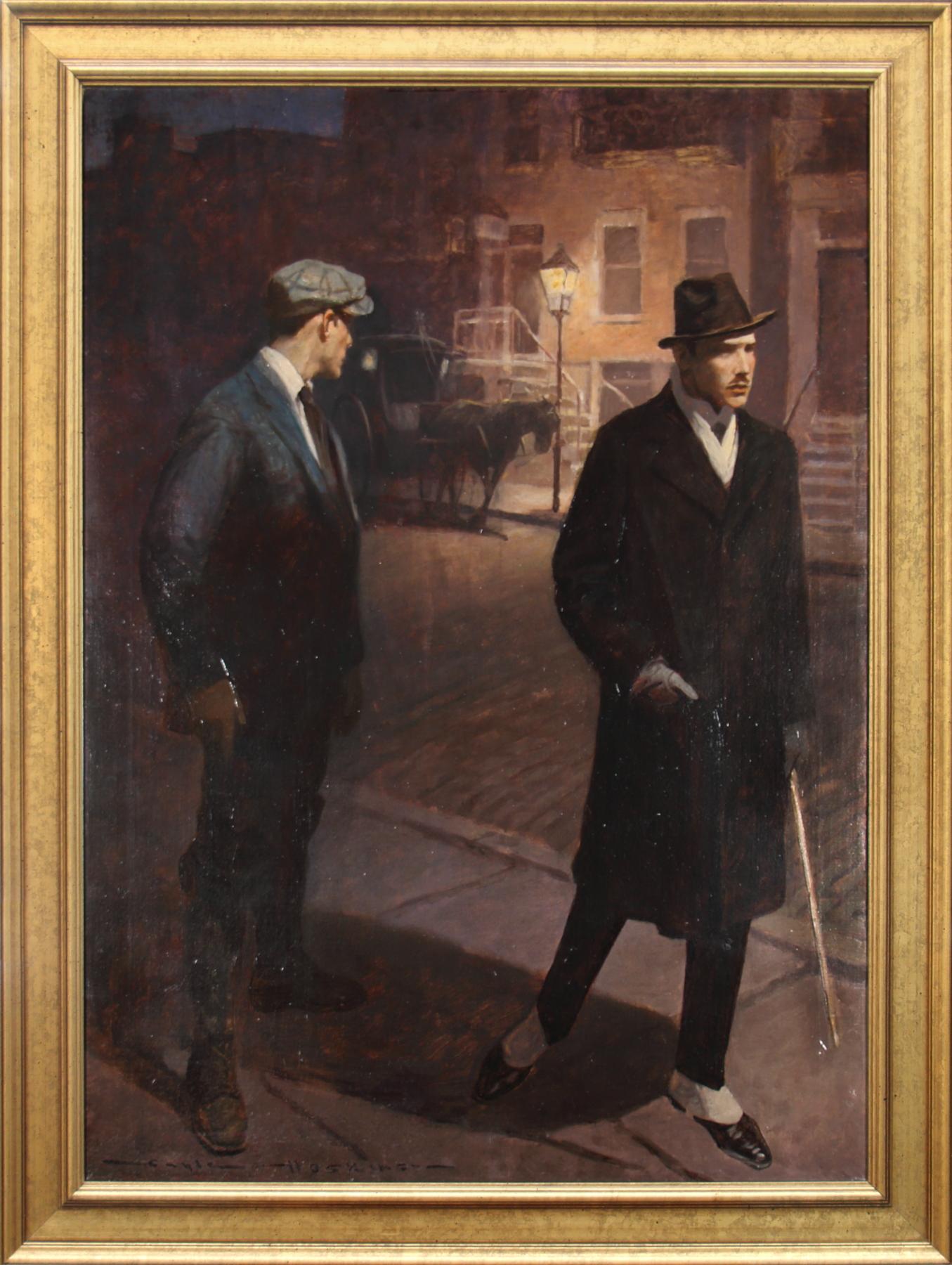 Original-Buchillustration „The Strange Cases of Mason Brant“ – Painting von Gayle Porter Hoskins