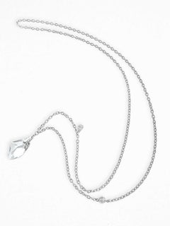 Gaze Grabber Necklace in Rhodium Plated Silver & Freshwater Pearls by O Sh