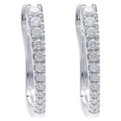 Gazebo Collection 0.18 Carat Diamond Earrings in 14K White Gold