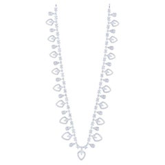 Gazebo Collection 10.5 Carat Diamond Necklace in 14K White Gold