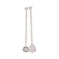Gazebo Fancy Collection 0.19 Carat Diamond Earrings in 14K Rose Gold
