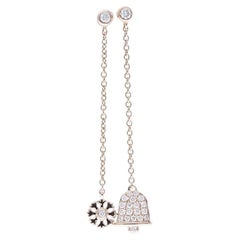 Pendientes de diamantes Gazebo Fancy Collection de 0,19 quilates en oro rosa de 14 quilates