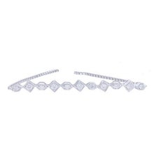 Bracelet de la collection fantaisie Gazebo : 0,26 carat de diamants en or blanc 14 carats et 18 carats