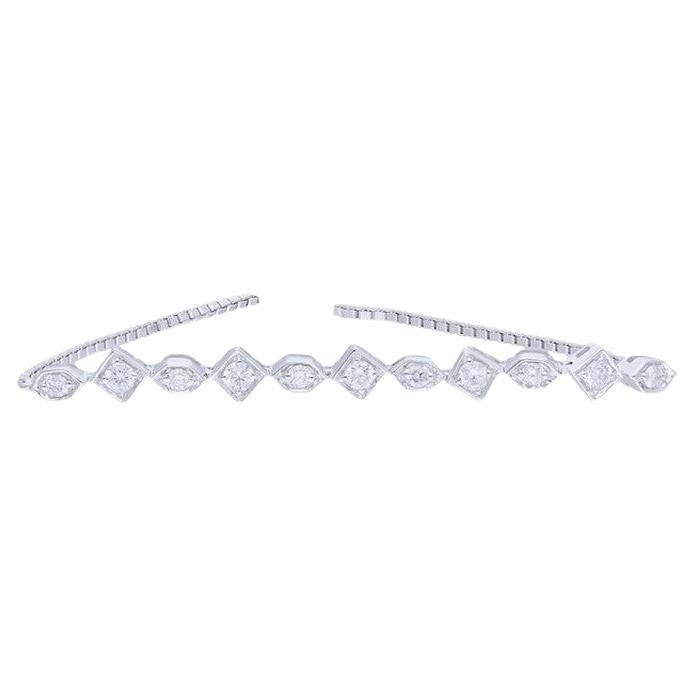Gazebo Fancy Collection Bracelet: 0.26 Ct Diamonds in 14K & 18K White Gold For Sale