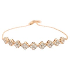 Gazebo Fancy Collection Bracelet: 0.78 Ct Diamonds in 14K & 18K Rose Gold