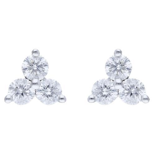 Gazebo Fancy Collection Earring: 0.5 Carat Diamonds in 14K White Gold