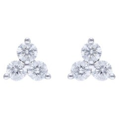 Gazebo Fancy Collection Earring: 0.5 Carat Diamonds in 14K White Gold