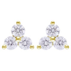 Gazebo Fancy Collection Earring: 0.5 Carat Diamonds in 14K Yellow Gold