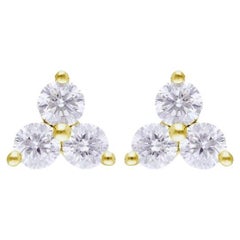 Boucles d'oreilles Gazebo Collection Fancy : diamants 0,5 carat en or jaune 14 carats