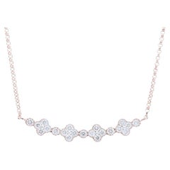 Gazebo Fancy Collection Necklace: 0.42 Ct Diamonds in 14K Rose Gold